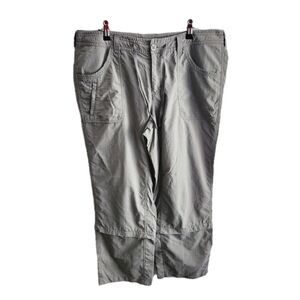 The North Face Hiking Outdoor Pants Zip Away Legs Gray Womens 14
